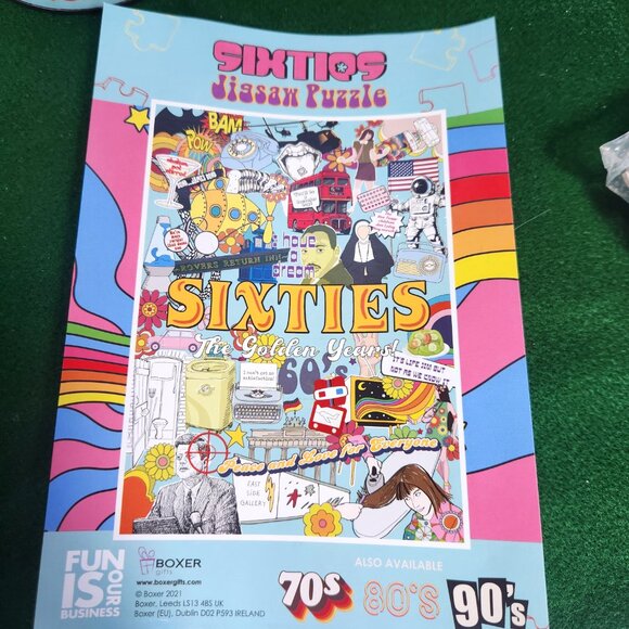 60s The Golden Years Jigsaw Puzzle 500 Piece Boxer Gifts Tube Great Brit… - Picture 5 of 5